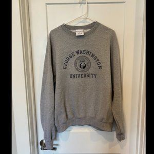 George Washington University Champion Crew Neck Sweater size L